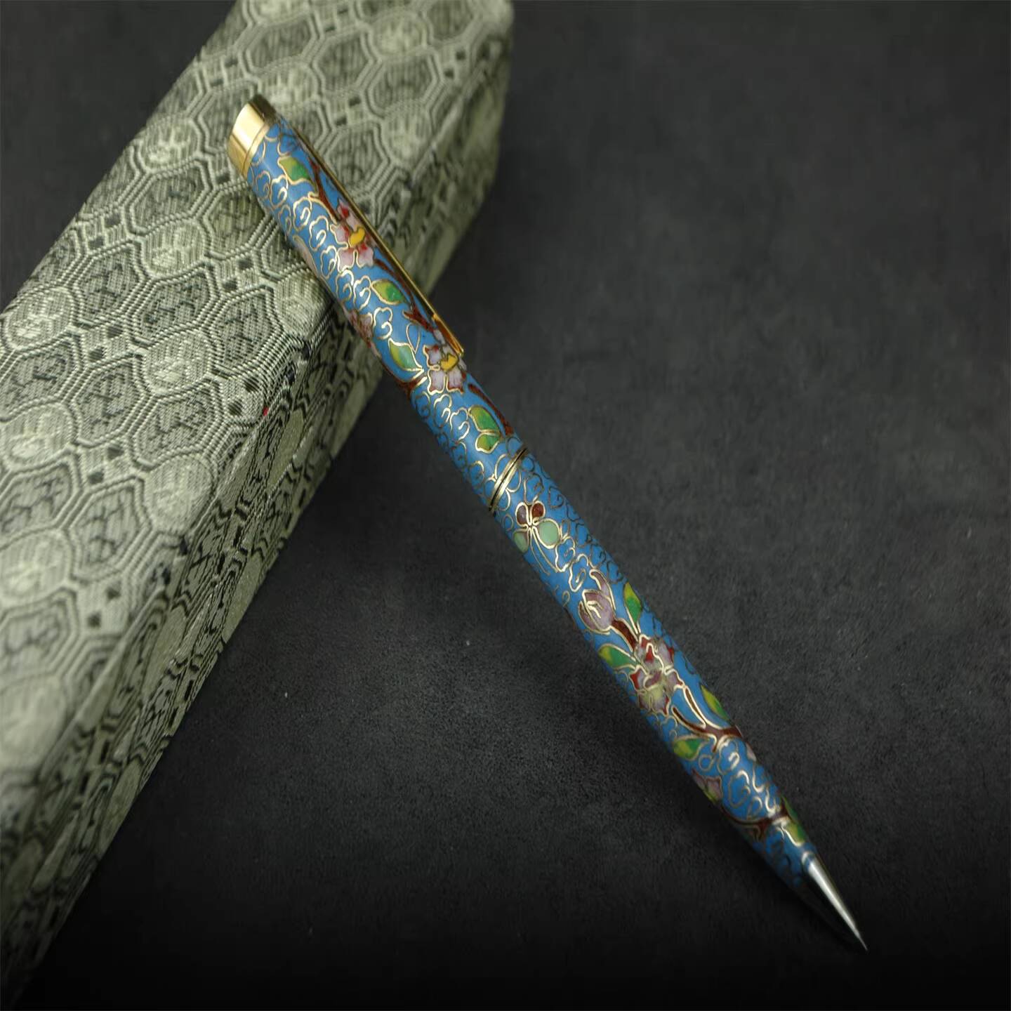 Vintage Collectible Pens - Kloazon Filigran Emaye Vintage Tükenmez Kalem